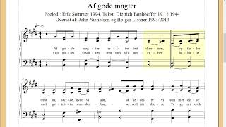 Melodie Erik Sommer original quotAf gode magter – Med hjärtats tillitquot  By gentle gracious Powers [upl. by Ennalyrehc603]