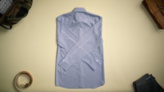 How to Fold a Dress Shirt for Packing  Bonobos [upl. by Zildjian541]