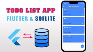 flutter todo app sqflite crud [upl. by Norek485]