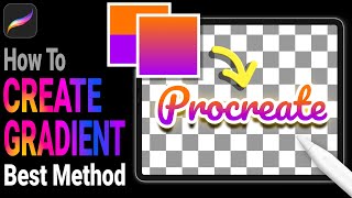 How To Make A Gradient Text In Procreate  Procreate Tutorial For Beginners [upl. by Ytsirt384]