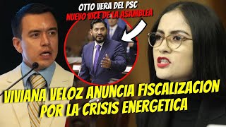 VIVIANA VELOZ SE LAS CANTÓ ¡SE TE VIENE LA FISCALIZACION POR LOS APAGONES NOBOA [upl. by Allista]