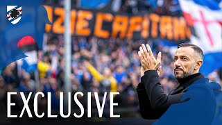 Grazie per sempre Capitano il saluto della Samp a Quagliarella [upl. by Theodora]