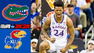 Florida vs Kansas l College Hoops 2K25 Simulation [upl. by Arquit]