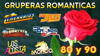 GRUPERAS VIEJITAS MIX 80S 90S ROMANTICAS  LOS TEMERARIOS BUKIS CAMINANTES YONICS ACOSTA Y MAS [upl. by Anitsuj]