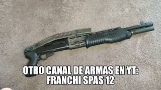 Franchi SPAS 12 escopeta calibre 12 ESP vamos a cazar velociraptors [upl. by Daph]