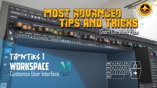 MAYA TIPS  Customise User Interface UI All the Shortkeys [upl. by Annav]