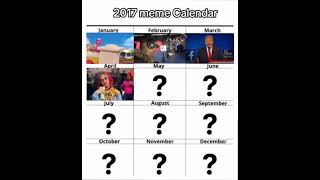 2017 Meme Calendar memes fypシ shorts [upl. by Autrey]