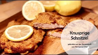 Knusprige Schnitzel von der Stoneware®️ von Pampered Chef®️  quotJamesquot großer Ofenzauberer [upl. by Buzzell992]