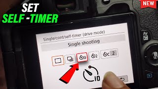 How to use the Self timer on a Canon 2024  Any DSLR  Easy amp First [upl. by Dearr]