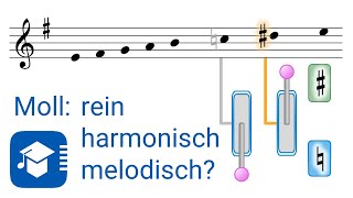 Moll rein harmonisch oder melodisch – Tonarten und Tonleitern Folge 6 [upl. by Dolly]