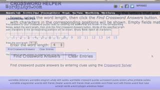 Crossword Solver [upl. by Lottie]