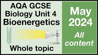 Whole of Unit 4  AQA GCSE Biology  Bioenergetics [upl. by Sulokcin]