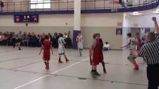 Two 7th Grade Basketball Players Fight it out on the basketball court [upl. by Mota]