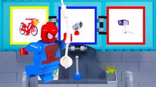 LEGO Experimental  Spidermans Dream Bike  STOP MOTION  Billy Bricks [upl. by Noid]