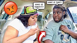 PICKING MY GIRLFRIEND UP WITH ANOTHER GIRL’S LASH ON MY SHIRTCRAZY REACTION 🤯 [upl. by Wilfrid]