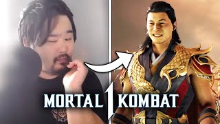 Shang Tsung Actor reenacts voice lines from Mortal Kombat 1 [upl. by Aiyotal]