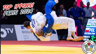 Paris Judo GS 2024  TOP IPPONS [upl. by Uamak683]