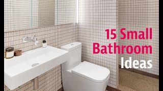 15 Small Bathroom Ideas [upl. by Redmer]