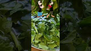 Popeye and Olive Oyl Spinach kainatella popeye oliveoyl cartoon food [upl. by Eniaral]