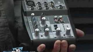 BEHRINGER Xenyx 502 Mixer Demo [upl. by Masao65]