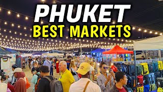 Top 10 Best Markets in Phuket Thailand │ Phuket Travel Guide [upl. by Ahsinak]