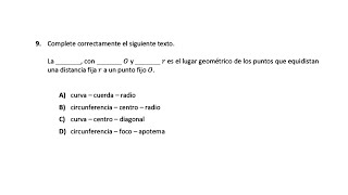 Pregunta 9 Matemáticas Guía EXACER COLBACH 2024 [upl. by Sibell]