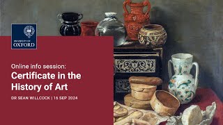 Certificate in the History of Art  Online information webinar [upl. by Stratton315]