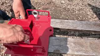 2quot Forklift Trailer Hitch Connection and How it Works  LANDTOP amp Mark Galicic [upl. by Ailes]