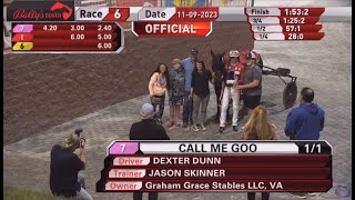 Call Me Goo amp Dexter Dunn wins Matron Stakes 3 year old fillies 141450 in 1532 at Dover Down [upl. by Seften]