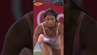 US Quanesha BURKS 🇺🇸❤️❤️ Long Jump — 666 spopaW shorts athletics viral [upl. by Gabi]