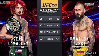 SEAN OMALLEY VS MARLON VERA 2 FULL FIGHT UFC 299 [upl. by Nyre]