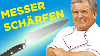 Wie man Küchenmesser richtig schleift [upl. by Warthman]