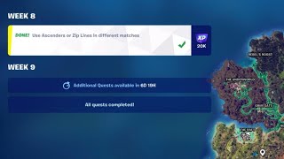 Use Ascenders or Zip Lines in different matches Fortnite [upl. by Gertrudis646]