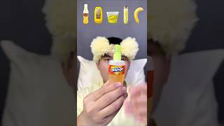 Random Yellow food Mukbang 🌟🍌 asmr shorts [upl. by Bevers]