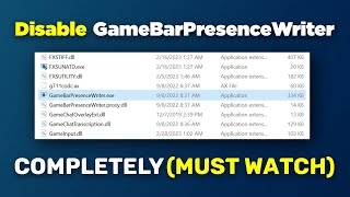 How to Disable GameBarPresenceWriter Completely MUST WATCH [upl. by Akemot]