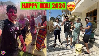 HAPPY HOLI 2024  COLORFUL HOLI WITH FAMILY  😍😍😍 [upl. by Ardella]