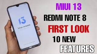 INSTALL MIUI 13 REDMI NOTE 8 FIRST LOOK  MIUI 130100 STABLE ROM [upl. by Rickard]