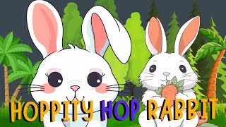 Hoppity Hop Rabbit Song for Kids  Fun Bunny Song and Dance [upl. by Mccutcheon]