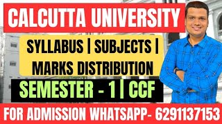 Bcom Semester 1202425 Know Your SyllabusSubjects Marks Distribution Calcutta University [upl. by Figueroa]