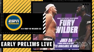 Tyson Fury vs Deontay Wilder III Early Prelims [upl. by Hujsak]