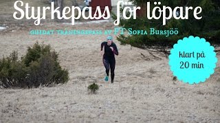 Träningspass  styrka för löpare [upl. by Dajma]