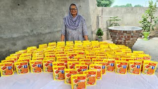 PASTA RECIPE Prepared By My Granny  MAGGI PASTA  INDIAN STYLE PASTA RECIPE  VILLAGE COOKING [upl. by Nae]