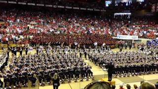 Ohio State Marching Band plays the National Anthem at 9272014 Skull Session OSU vs UC [upl. by Ahseid]