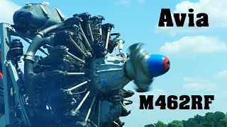 Avia M462RF ninecylinder radial engine  Airshow Breclav 2023  4K [upl. by Edee]