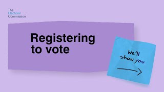 Quick guide to voting  Registering to vote in England [upl. by Alon329]