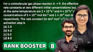 Rank Booster by J Chemistry  Lindemann Theory of unimolecular reaction  Chemical KineticsCSIR NET [upl. by Abbot]