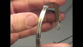 Bangle Bracelet  Wire Art Jewelry  How to Make Cool Jewelry Wire Wrapping Tutorial Series [upl. by Ttereve]