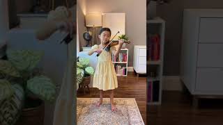 Perpetual Motion Little Suite No6 by KBohm  Freya Chen 5 yrs old Suzuki Violin Book 4 [upl. by Aurore]