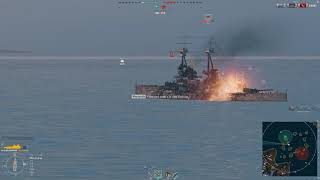 World of Warships Random 15 Bellerophon Acorazado Británico Tier III [upl. by Othe]