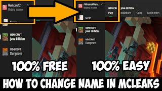 HOW TO CHANGE YOUR NAME IN MCLEAKS ALT ACCOUNT  Akhramak Tech [upl. by Candis685]